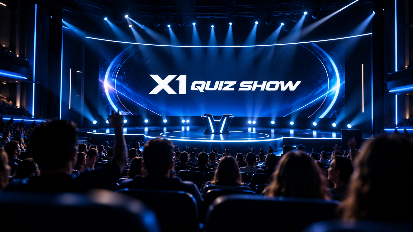 X1 Quiz Show live auf der Bühne